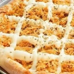 Pizza gigante, 1/2 Frango com Catupiry 1/2 calabresa