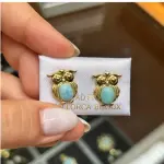 Zarcillos de Buho de Larimar
