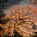 Fajitas de pechuga y cerdo