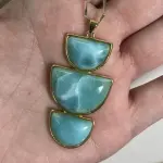Dije Irregular Larimar