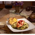 Pasta pesto con pollo