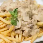 papas champiñon