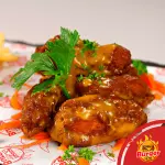 Alitas en salsa Mostaza Miel