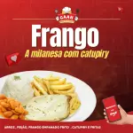 FRANGO À MILANESA C/ CATUPIRY