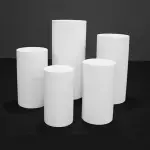 Juego de 5 cilindros de Metal blanco