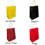 BOLSAS PAPEL COLORES (15x8x21)