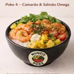 Camarão e salmão Ômega