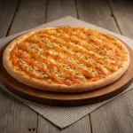 Pizza de frango c cheddar