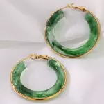 Argolla verde acrilico