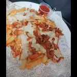 Batata com Muçarela e Bacon