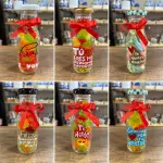 Botellas de vidrio con relleno