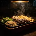 Chapa de carne + batata