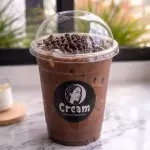 Iced chocolate chips latte