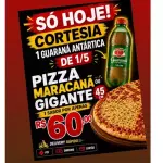 Pizza gigante+ guarana antartica 1\5