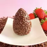 Brigadeirão Belga com Morango