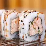Uramaki salmão grelhado