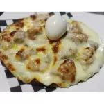 Patacón con carne