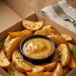 PAPAS RUSTICAS MOSTAZA Y MIEL