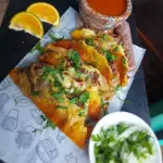 8 tacos queso fundido