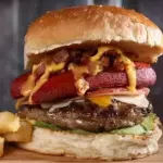 HAMBURGUESA DE ARRACHERA, SALCHICHON