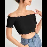 Top corto hombros descubiertos