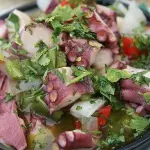 Aguachile de pulpo