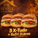 3 X-Tudo + Refri 2lt