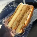 Fatia de bolo pudim
