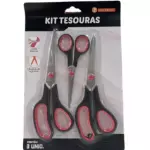 KIT TESOURAS 3 EM 1 HAI BRASIL