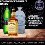 Jack Daniel´s Honey+Evervess+Hielo