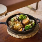 PESCADA COM LEGUMES GRELHADOS