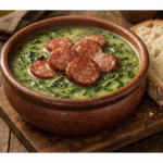 CALDO VERDE COM CALABRESA E BACON