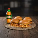 COMBO  4 BURGER + FRITAS  COCA 1,5L