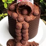 Bolo nutella com Brigadeiro granulê