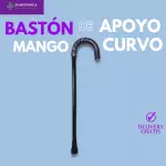 BASTÓN DE APOYO MANGO CURVO CLÁSICO