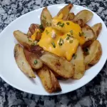 Papas Rústicas al Horno con Cheddar