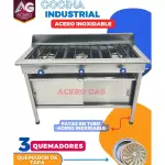 3 QUEMADORES CON CAJON