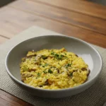Risoto ao funghi e abobrinha