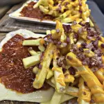 Napo carne + fritas Chd y bacon