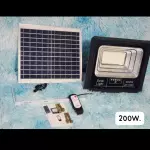 🌟FOCO LED 200w. + PANEL SOLAR🌟