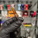 Piteira de Vidro Meleca Ambar R 7mm