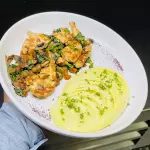 Pollo Toscano con champiñones y pure