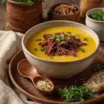 CALDO DE ABOBORA COM CARNE SECA