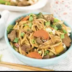 Yakisoba Misto Carne e Frango