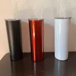 Termo metálico con popote 550 ml