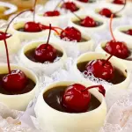 Docinho de cereja e ganache