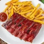 Costillas 15 pzas con papas