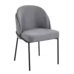 Silla Burgues lino gris