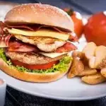 HAMBURGUESA DOBLE POLLO