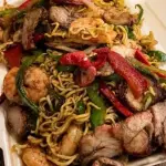 Chowmein especial gambas